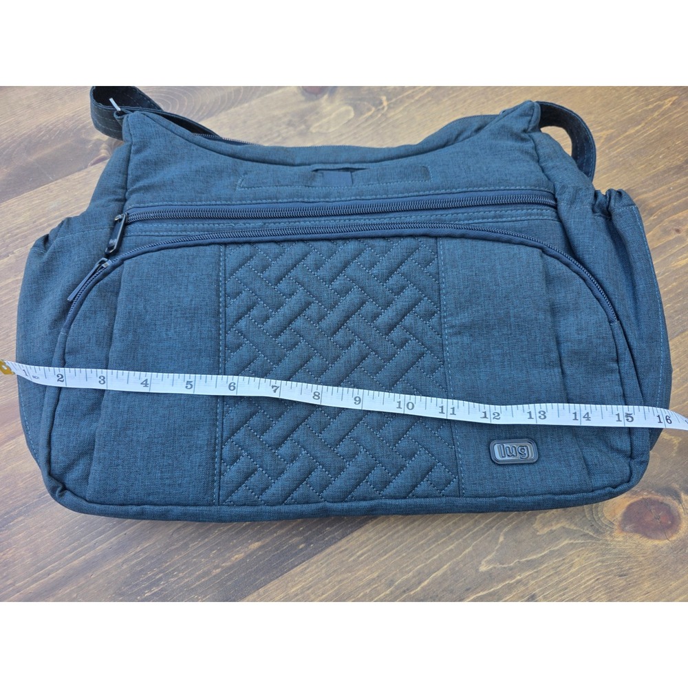 Lug Gallop Crossbody Shoulder Bag Navy Blue Quilted Messenger Travel Bag - Picture 3 of 10